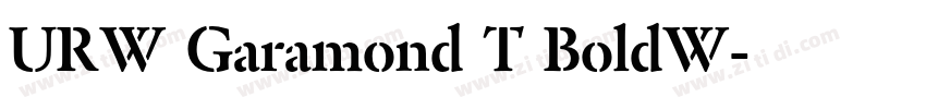 URW Garamond T BoldW字体转换
